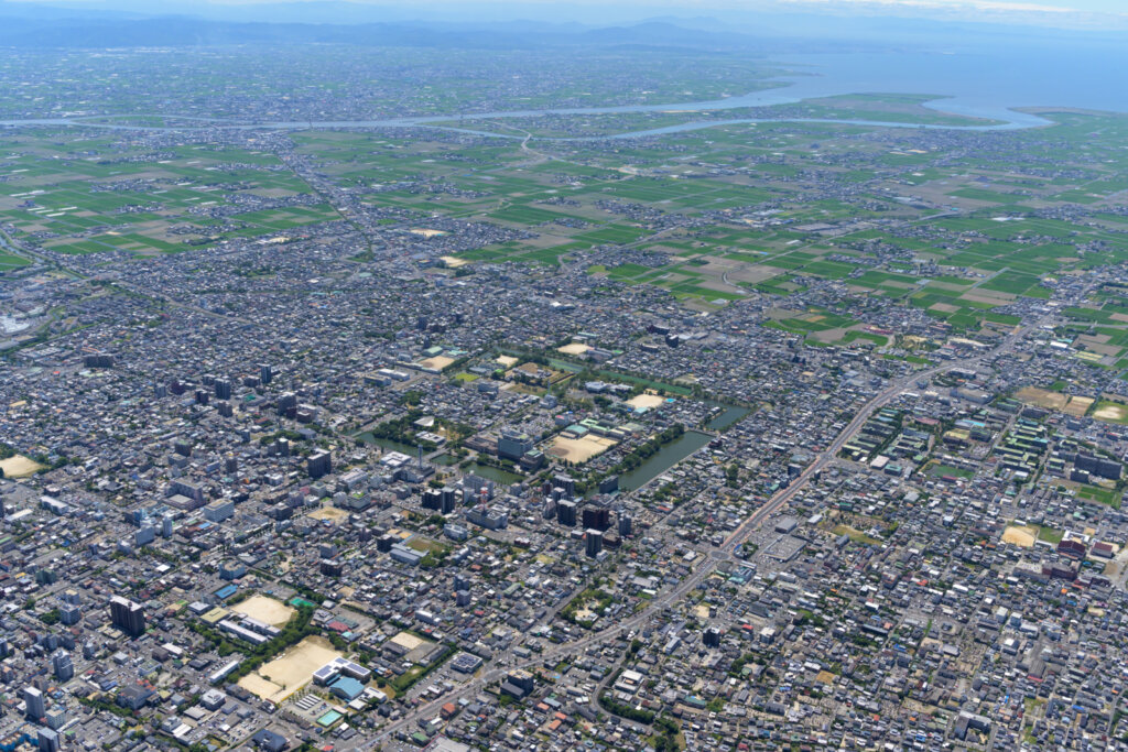 佐賀市松原 航空写真