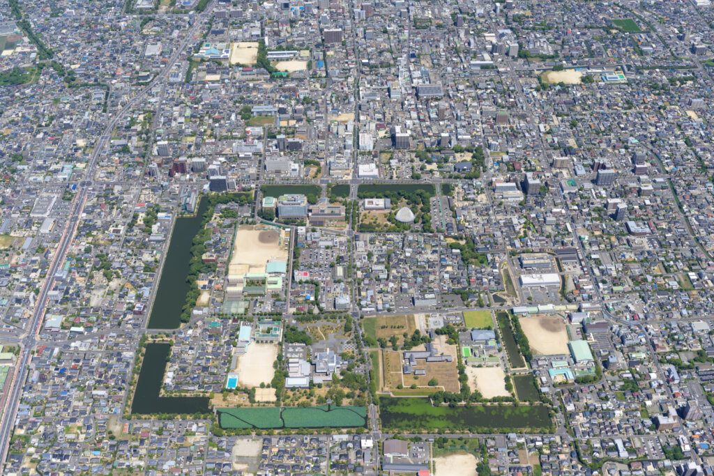 佐賀市松原　航空写真
